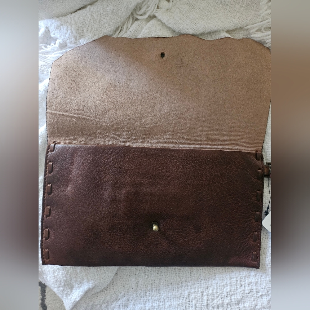 Free People Faux Leather Wristlet/Clutch - Picture 2 of 4